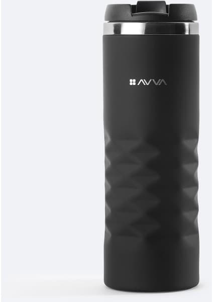 AVVA Siyah Paslanmaz %100 Çelik Termos 400 ML B009900