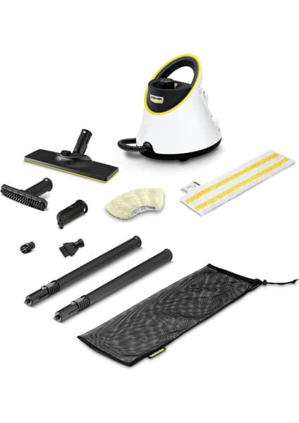 Karcher SC 2 Deluxe 1500W Buharlı Temizleyici – EasyFix Zemin Başlığı ve Aksesuar Seti ile Sert Zeminlerde Derinlemesine Hijyen