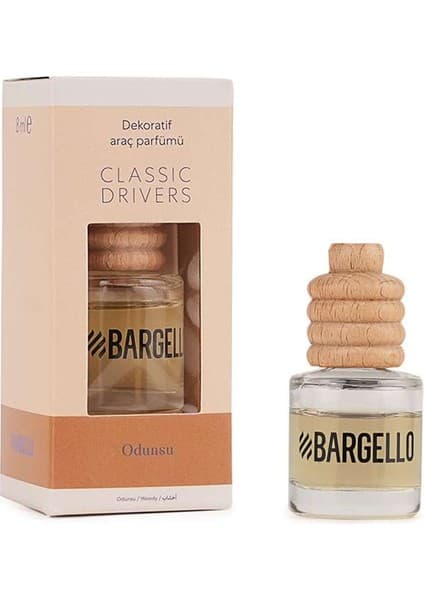 Bargello Dekoratif Araç Kokusu 8 ml Odunsu Aroma ile Keyifli Yolculuklar İçin