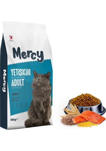 Mercy Somonlu Yetişkin Kedi Maması 10 Kg