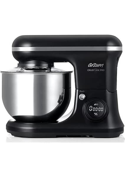 Arzum Stand Mikser 1200W Güçlü Motor 8 Kademeli Hız Ayarı Şık Siyah Gümüş Renkli Tasarım