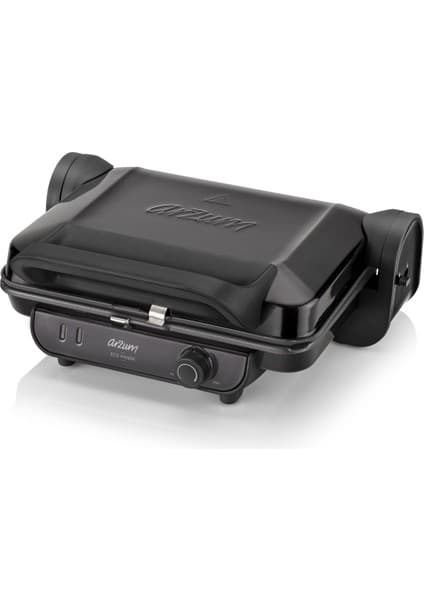 Arzum Eco Panini Tost Makinesi 1800 W Siyah Yanmaz Yapışmaz Kaplama ile 4 Dilim Kapasite