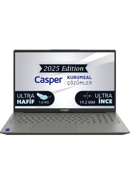 Casper Nirvana X700 Ryzen5-7430U 16GB 1TB SSD 15.6" Freedos Laptop X700.7430-BF00X-G-F