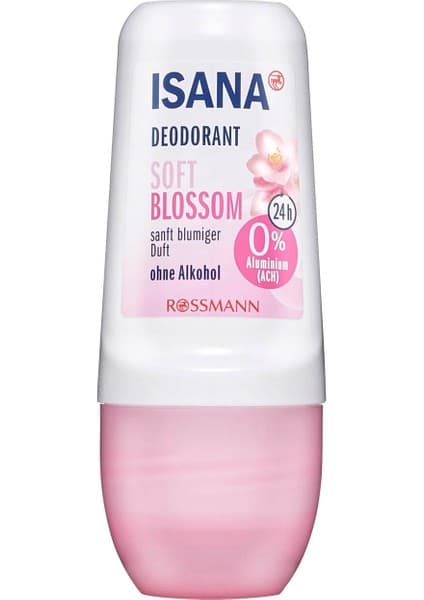 Isana Çiçek Kokulu Roll On Deodorant 50 ml 24 Saat Etkili Alüminyum Tuzları İçermeyen