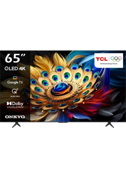 TCL 65C655PRO 65'' 164 Ekran Dahili Uydu Alıcılı 4K Ultra HD QLED TV