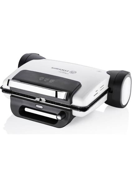 Korkmaz A810-06 Tostema Midi Tost Makinesi 1800 W Beyaz Teflon Plaka ile Kolay Temizlik