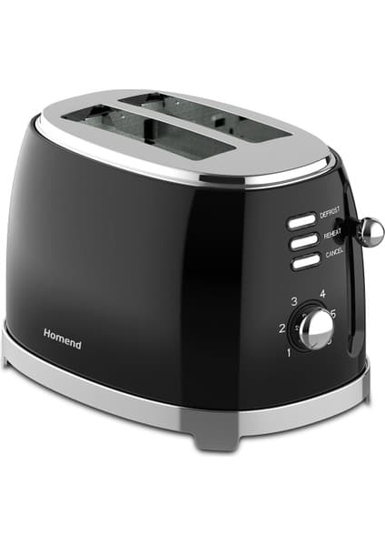 Homend Breadfast 1527H Ekmek Kızartma Makinesi Siyah