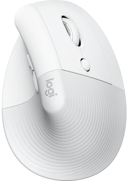 Logitech Lift Sessiz Kablosuz Ergonomik Dikey Mouse - Beyaz