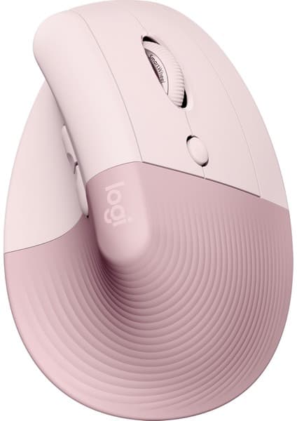 Logitech Lift Sessiz Kablosuz Ergonomik Dikey Mouse - Pembe