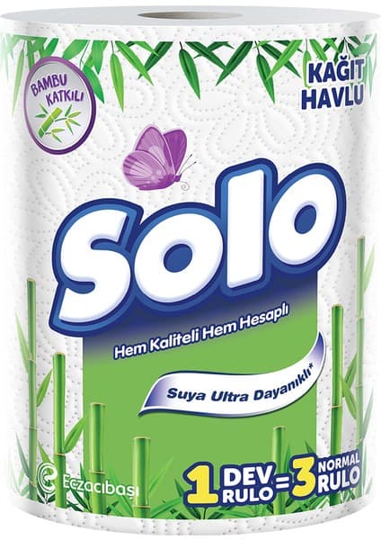Solo Bambu Katkılı Dev Rulo 1=3 Kağıt Havlu