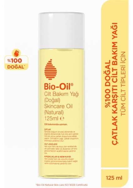 Bio-Oil Natural Kadın Cilt Bakım Yağı 125 ml Çatlak ve Leke Karşıtı Etkili Doğal Formül