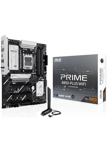 Asus PRIME B850-PLUS WIFI AMD B850 AM5 DDR5 8000 DP HDMI 3x M2 USB3.2 WiFi 6E + BT AURA RGB 2.5Gbit LAN ATX