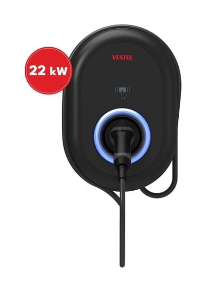 Vestel Elektrikli Araç Şarj Istasyonu EVC04 22KW Kablolu