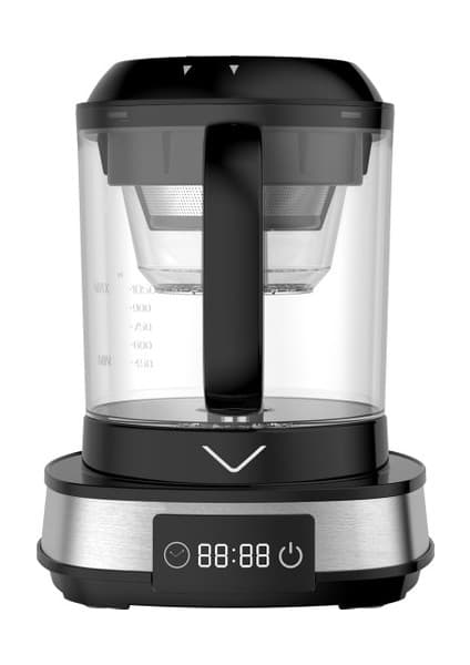 Vestel 1050 Ml Kapasiteli Cold Brew Kahve Makinesi Siyah Renk Cam Hazne Ve Su Seviyesi Göstergesi