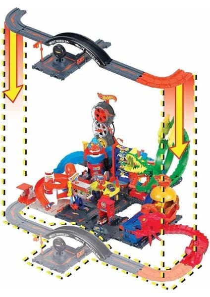 Hot Wheels Pist Dünyası Seti HDN95 5 - 7 Yaş İçin Eğlenceli Oyun Seti Lisanslı Ürün