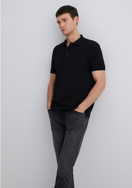 Mavi Siyah Polo Tişört 064946-21842
