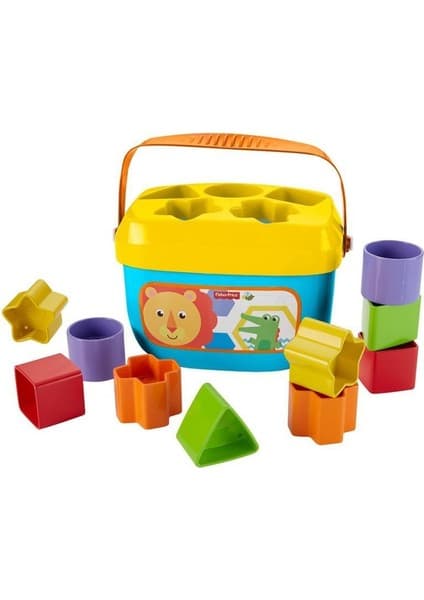 Fisher-Price Renkli Bloklar ile Sıralama Oyuncağı - Aslan ve Timsah Temalı, Dayanıklı ve Taşıması Kolay