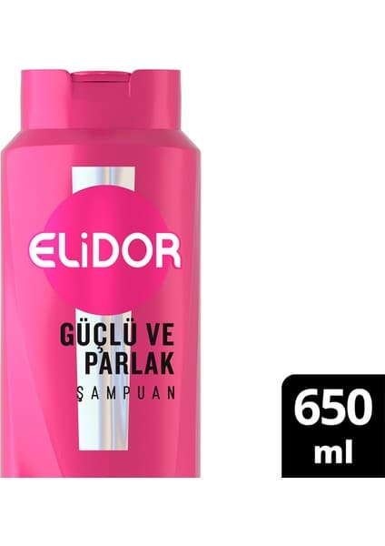 Elidor Superblend Saç Bakım Şampuanı Güçlü ve Parlak E Vitamini Makademya Yağı 650 ml