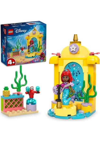 LEGO ® │ Disney Princess Ariel'in Müzik Sahnesi 43235 - 4 Yaş & Üzeri Çocuklar için Yaratıcı Oyuncak Yapım Seti (60 Parça)