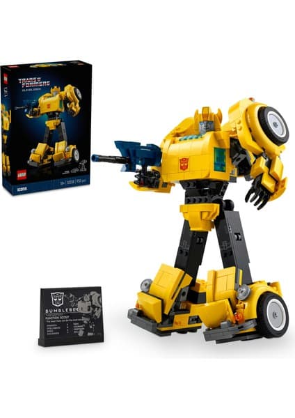 LEGO ® Icons Bumblebee 10338 - Yetişkinler için Koleksiyonluk Robot Aksiyon Figürü Yapım Seti (950 Parça)