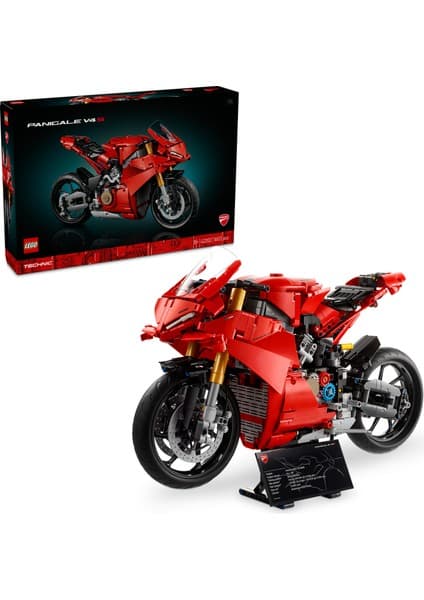 LEGO ® Technic Ducati Panigale V4 S Motosiklet 42202 - Yetişkinler için İnşa Edilebilen Yaratıcı Model Yapım Seti (1603 Parça)