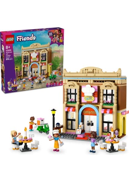LEGO ® Friends Restoran ve Aşçılık Okulu 42655 - 8 Yaş & Üzeri Çocuklar için Yaratıcı Oyuncak Yapım Seti (896 Parça)
