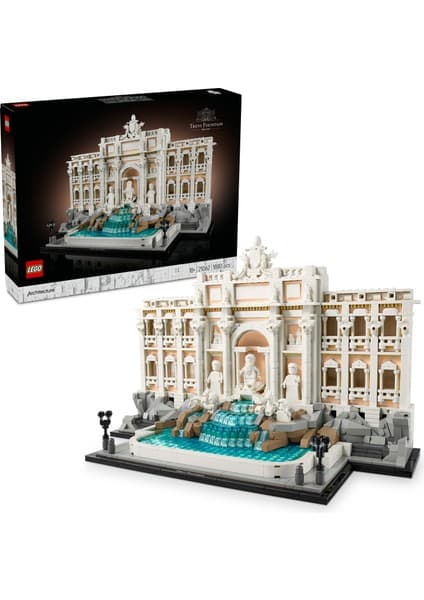 LEGO ® Architecture Trevi Çeşmesi 21062 - Yetişkinler için Okeonos ve Bereket Heykel Minifigürleri İçeren Yapım Seti (1880 Parça)
