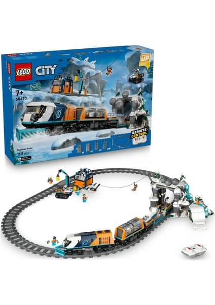 LEGO ® City Kaşiflerin Kuzey Kutbu Ekspres Treni 60470 - 7 Yaş ve Üzeri Çocuklar Için Yaratıcı Oyuncak Yapım Seti (1517 Parça)