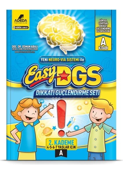 Adeda Yayıncılık Easy Dikkati Güçlendirme Seti 4-7 Yaş A Kitapçığı - Osman Abalı