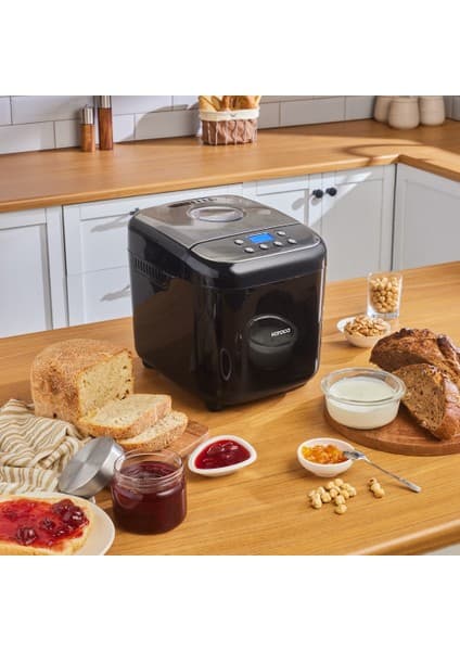 Karaca Bake Compact 19 In 1 Inox Çok Fonksiyonlu Ekmek Yapma Makinesi 600 W Siyah Renk