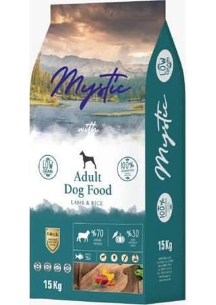 Mystic Az Tahıllı Yetişkin Köpek Maması Kuzu 15kg