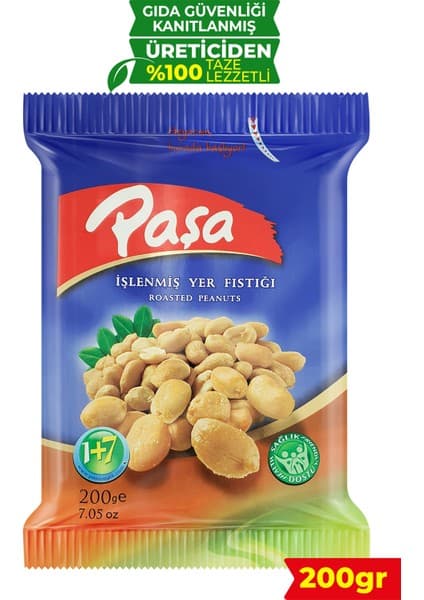 Paşa Kuruyemiş İşlenmiş Yer Fıstığı 200 gr