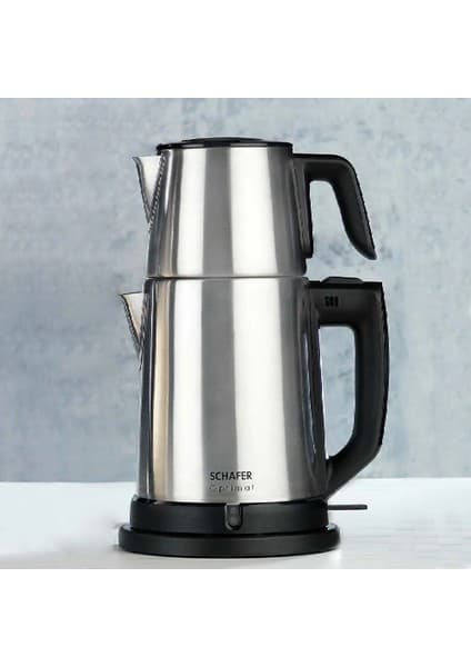 Schafer Optimal Elektrikli Paslanmaz Çay Makinesi - Inox - 1500 Watt