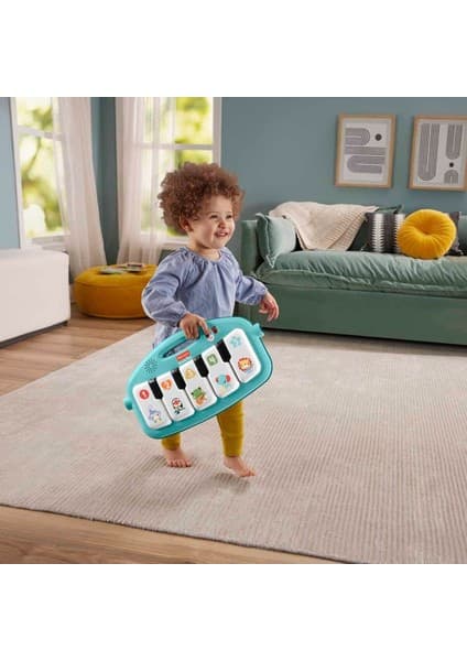 Fisher-Price Sesli ve Işıklı Neşeli Hayvanlar Piyanolu Oyun Halısı HWY49
