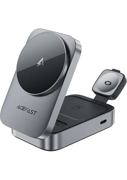 Acefast Kablosuz Masaüstü Hızlı Şarj Standı 22.5W Kablosuz Şarj Çıkışlı - Magsafe , Apple Watch ve Airpods Uyumlu - E22 (Acefast Türkiye Garantili)