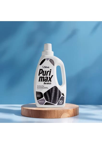 Silva Purimax 1500 ml Siyahlara Sıvı Çamaşır Deterjanı Doğal Özellikleri ile Renkleri Korur