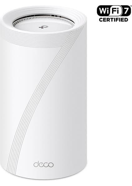 TP-Link Deco BE85 (1-Pack) | Wi-Fi 7 Mesh Sistemi | BE19000 Mbps | Fiber Uyumlu | Üç Bant | AI-Roaming | 10 Gbps Port | 6 GHz | 200 Cihaz | WPA3 | VPN | Mobil Uygulama ile Kolay Kurulum