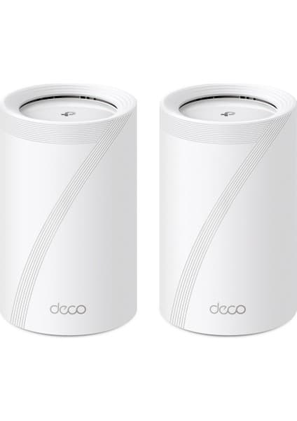 TP-Link Deco BE65 (2-Pack) | Wi-Fi 7 Mesh Sistemi | BE9300 Mbps | Fiber Uyumlu | Üç Bant | AI-Roaming | 2.5 Gbps Port | 6 GHz | 200 Cihaz | WPA3 | VPN | Mobil Uygulama ile Kolay Kurulum