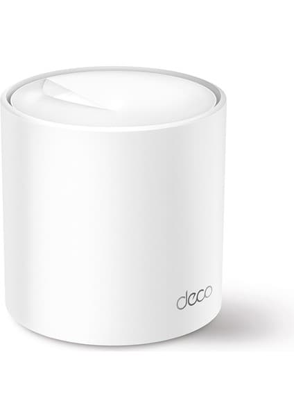 TP-Link Deco X50 (1-Pack) | Wi-Fi 6 Mesh Sistemi | AX3000 Mbps Hız | Fiber Uyumlu | Çift Bant | Gigabit Port | 150 Cihaz | 230 m² Kapsama | WPA3 | Mobil Uygulama ile Kolay Kurulum