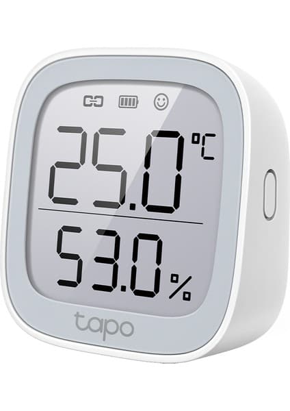 TP-Link Tapo T315, Akıllı Sıcaklık ve Nem Monitörü, Ücretsiz Veri Depolama, LCD Ekran, Gerçek Zamanlı Bildirimler, Pil Dahildir, Alexa ve Google Home ile Çalışır, Tapo Hub Gereklidir Ayrıca Satılır