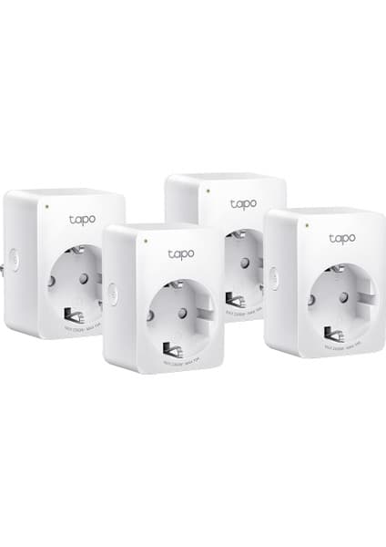 TP-Link Tapo P100(4-pack) | Akıllı Mini Wi-Fi Priz | Uzaktan Kontrol | Alexa ve Google Home Uyumlu | Cihaz Paylaşımı | Zamanlama Özelliği | Kolay Kurulum | Hub Gerektirmez