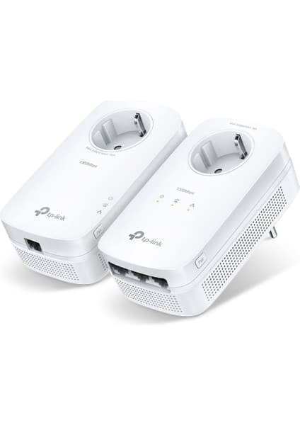 TP-Link TL-PA8033P KIT | Powerline Adaptör | Priz Soketli | AV1300 | Kolay Kurulum | 3 Gigabit Port | MU-MIMO | Beamforming | Stabil Bağlantı; Tak ve Çalıştır | Enerji Tasarrufu Modu