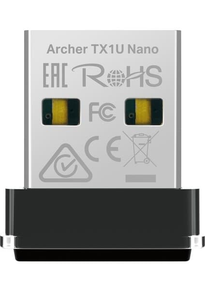 TP-Link Archer TX1U Nano | Wi-Fi 6 USB Adaptör | AX300 Mbps | Nano Boyut | MU-MIMO | AP Modu | Kolay Kurulum | Windows & Linux Uyumlu | Seyahat ve Uzaktan Çalışma İçin İdeal