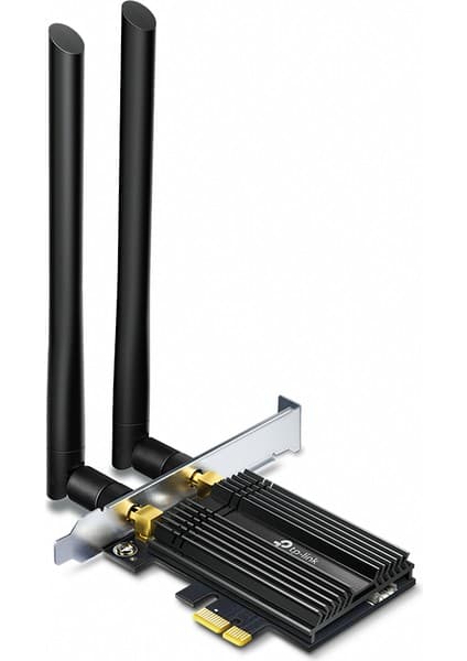 TP-Link Archer TX50E | Wi-Fi 6 & Bluetooth 5.0 PCIe Adaptör | AX3000 Mbps | İki Anten | 1024-QAM | OFDMA & 160 MHz Bant Genişliği | Ultra Düşük Gecikme | Windows 10/11 Uyumlu