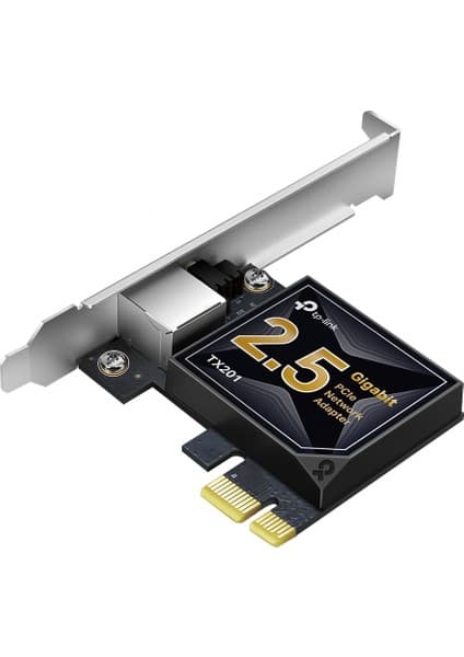 TP-Link TX201 | 2.5 Gigabit PCI Express Ağ Adaptörü | 2500 Mbps RJ45 Port | 2.5G Base-T Teknolojisi | Windows & Linux Destekli | Yüksek Hızlı Kablolu Masaüstü Ağ Kartı