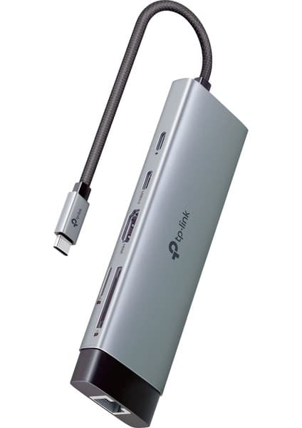 TP-Link UH9120C | USB-C 9'u 1 Arada Hub | 4K@60Hz HDMI | 100W Hızlı Şarj | 1 Gbps Ethernet | USB-A & USB-C | SD/microSD | Windows | Mac | Linux & iPadOS Uyumlu