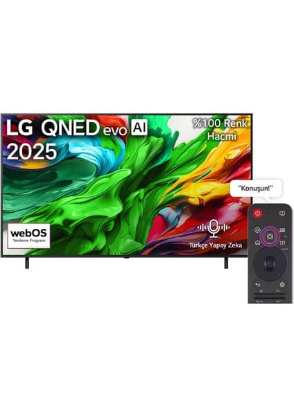 LG 55QNED86A6A 55'' 139 Ekran Uydu Alıcılı 4K Ultra HD Smart webOS QNED TV