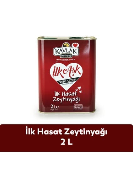 Kavlak Zeytin Kavlak İlk Hasat Soğuk Sıkım Zeytinyağı 2 Lt Katkısız ve Saf Doğal Aroma ile Taze Lezzet