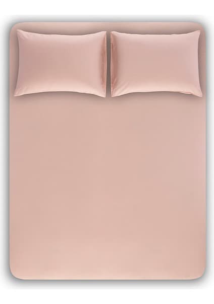Lady Moda Çift Kişilik Lastikli Çarşaf Seti 160X200 cm Pudra Pembe