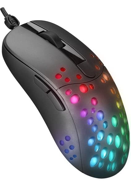 Altec Lansing ALGM7622 Siyah USB Kablolu 6 Tuşlu Renkli Led Işıklı 8000DPI Gaming Oyuncu Mouse